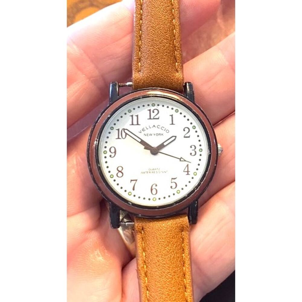 Women's 35mm Vellaccio Watch, Wood Look Bezel